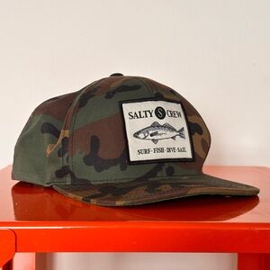 Salty Crew Camo Snapback Hat